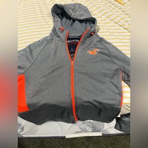 Hollister zip up athletic jacket